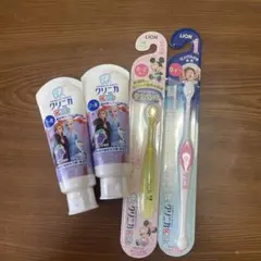 【新品未使用】クリニカ　ベビーキッズ用歯ブラシ2本＆歯磨き粉２個セット