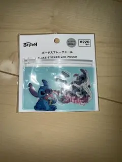 キャンドゥ　ディズニー　スティッチ　 ポーチ入フレークシール