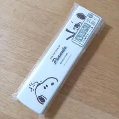 スヌーピー　ツインセット　箸　スプーン　スライド式　ホワイト　グレー　抗菌