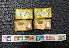 【ちいかわ】シールとケース（うさぎ、くりまんじゅう）×4