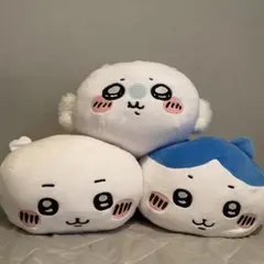 ちいかわ　だららん寝そべりBIGぬいぐるみ3点セット！