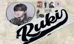 JO1 白岩瑠姫 タオル うちわ トレカ グッズ アクスタ セット