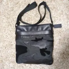 【値下げ！】COACH　カモフラージュ柄 レザーショルダーバッグ