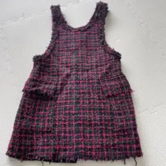 ZARAキッズ　ツイードジャンスカ　ワンピース