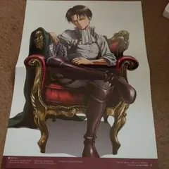 進撃の巨人　両面ポスター♯☆+　椅子リヴァイ