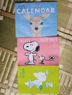 雑誌付録　ムーミンカレンダー、つぶつぶアートカレンダー、ムーミン家計簿　セット