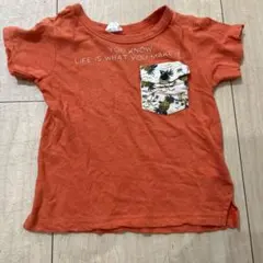 BREEZE ベビー　キッズ　トップス　半袖　Tシャツ　オレンジ　100センチ