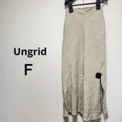 訳あり　アングリッド　Ｆ　ロングスカート　スリット　ベージュ