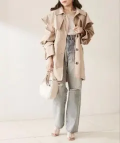 ★新品同様★chico ミディアムコート F