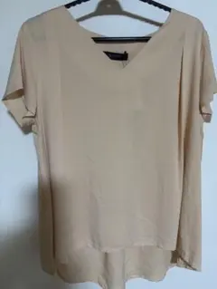 nano ライトベージュ 半袖シャツ Fサイズ