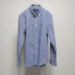 ラルフローレン　150 ギンガムチェック　ブルー　レッド