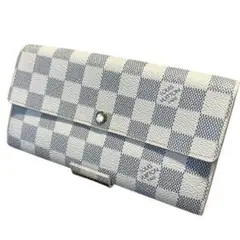 鑑定済【ルイヴィトン】ダミエ　アズール　ポルトフォイユサラ　長財布　N61735