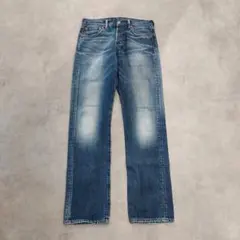 リーバイス501 Levis W30 ブルーデニム 青 古着 鬼ヒゲ 20908