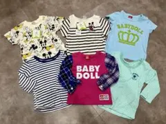 新品タグ付きあり　Tシャツ ロンT 6枚セット ミッキー BABYDOLL