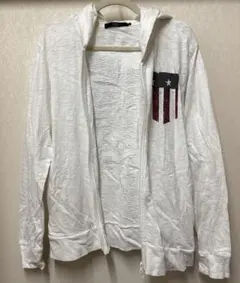 アズール 薄手　ホワイトパーカー XXLのサムネイル