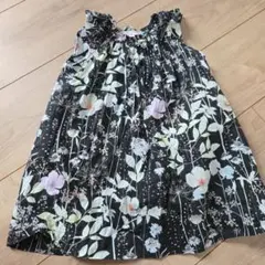 ボンポワン 花柄 ノースリーブ ワンピース 2