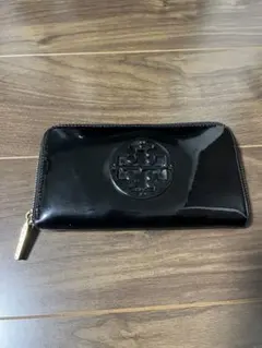 トリーバーチ長財布エナメルブラックTORY BURCH