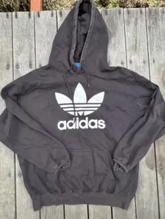 【adidas Lサイズ】アディダス トレフォイル ロゴ プルオーバー パーカー