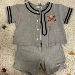 【Misaki様 専用】ミキハウス グレー セットアップ 90-100