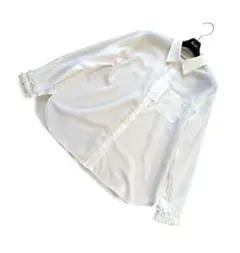 【UNITED ARROWS】25SS新品ミニフリル ブラウス F オフホワイト