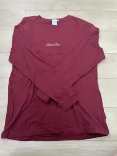 sumika 長袖Tシャツ バーガンディ L 사이즈