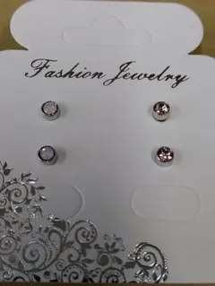 スワロフスキー カドミウム 鉛 ニッケルフリー 3mm 2ペア ハンドメイドB