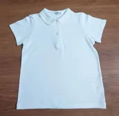 ミキハウス ブラウス　シャツ　ポロシャツ　白　半袖　フォーマル　お受験　110