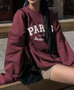 Мサイズ、未使用 DAZY レディース 長袖 裏起毛トレーナー！