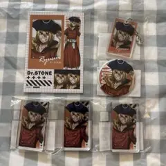 Dr.STONE まるくじ 七海龍水 缶バッジ アクリルブロック アクキー