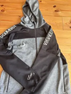 ルースフード付きジャージ Sサイズ グレー/ブラック