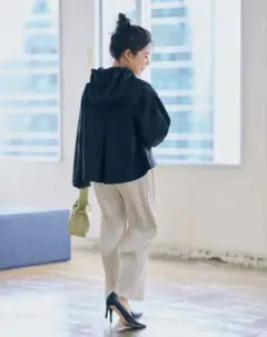 COHINA コヒナ サイドスリットマウンテンパーカー ブラック