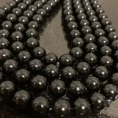「C5623」天然石 ブラックオニキス 黒瑪瑙 8mm 1連