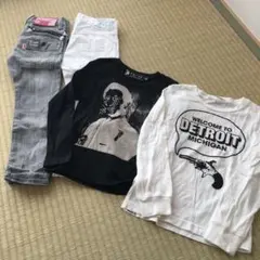 JOEY HystericTシャツ&DENIM BAR上下2セット(100)
