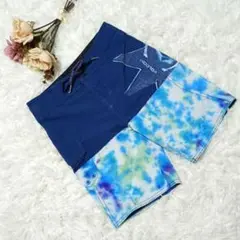 VOLCOM ボルコム 水着 サーフパンツ キッズ 青 タイダイ 男の子 6