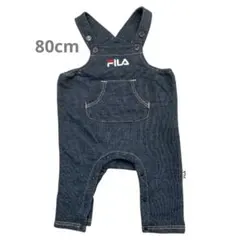 FILA ダークブルー オーバーオール　80cm ジーンズ風