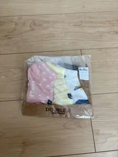 ミキハウス　DOUBLE.B キッズ靴下 15-17cm 3足セット