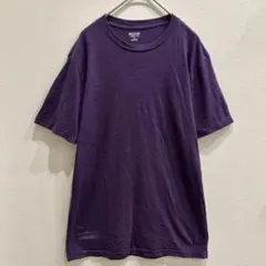 モッシモ 無地 半袖 Tシャツ クルーネック S 紫 綿 混 カジュアル 春 夏のサムネイル