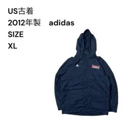 adidas 刺繍ロゴ入りカスタムナイロンジャケット XL 2012年製一点物