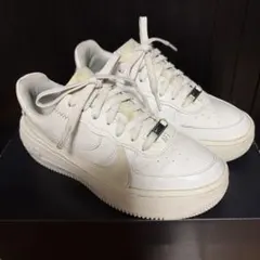 箱あり★NIKE★ ウィメンズ エアフォース1 プラットフォーム23.5 白