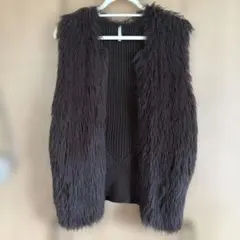 Dignite collier／ディニテコリエ　フェザーシャギーベスト❣️