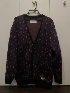 ワコマリアwackomaria レオパードモヘアカーディガン