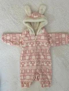 ロンパース　うさぎ耳付き　70センチ