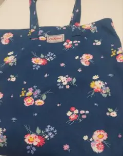 Cath Kidston 花柄トートバッグ ネイビー