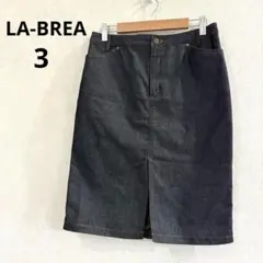 LA-BREA デニムスカート　スカート　アニマル柄