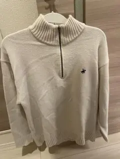 BEVERLY HILLS POLO CLUB ホワイトセーター L