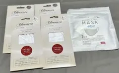 エアリズムマスク Lサイズ クリンシアガーゼマスク Ｌ,M各2枚 合計5点