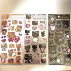 ハローキティー 2点 クロミ 1点キラキララインストーンシールセット