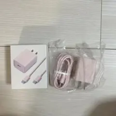ピンク USB Type-C 充電器 & ケーブルセット