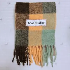 【正規品】 Acne Studiosモヘアマフラー/モヘアチェックスカーフ
