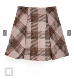 GRL インパン裏地付きツイードチェックミニスカート tu1441 Sサイズ